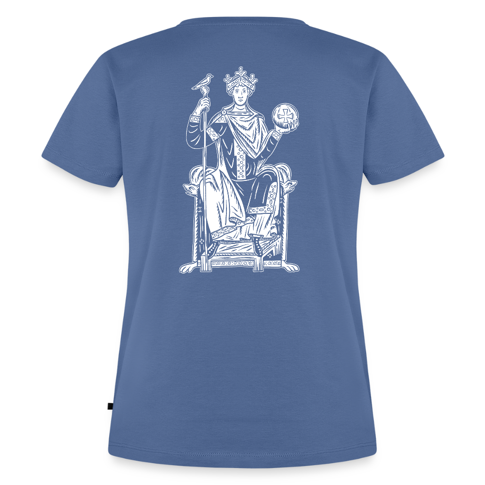 NEUES PROD Bio-Shirt Damen Kaiser Otto III. - Taubenblau