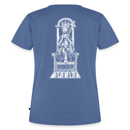NEUES PROD Bio-Shirt Damen Friedrich I. Barbarossa - Taubenblau