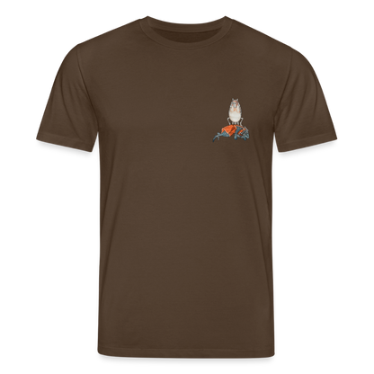 Mittelalterliche Tiere T-Shirt I "Falscher Reiter" I dunkel I Bio-Shirt - Dunkelbraun