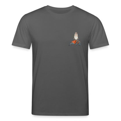 Mittelalterliche Tiere T-Shirt I "Falscher Reiter" I dunkel I Bio-Shirt - Anthrazit