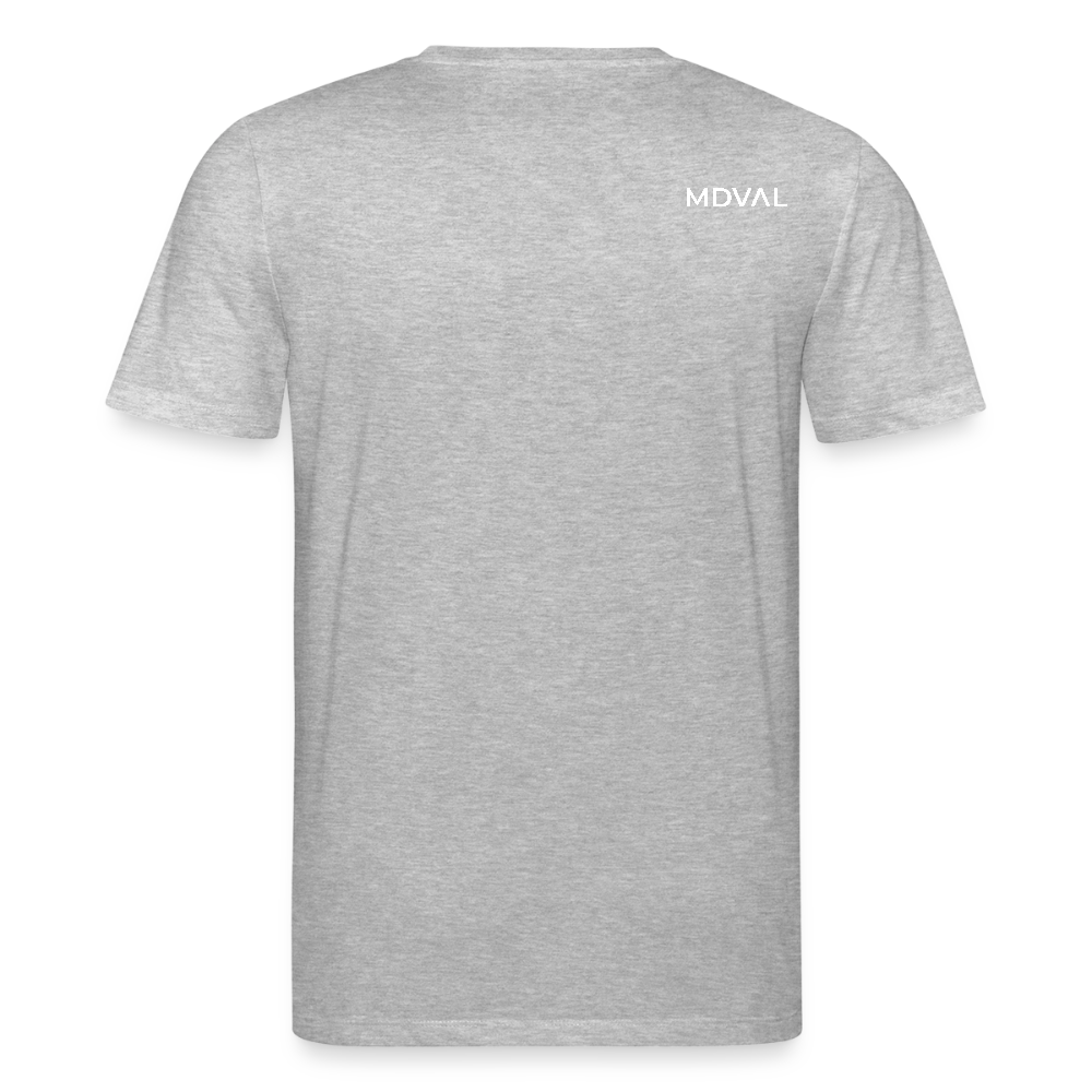 Mittelalterliche Tiere T-Shirt I "Frosch ohne Arme" I dunkel I Bio-Shirt - Grau meliert