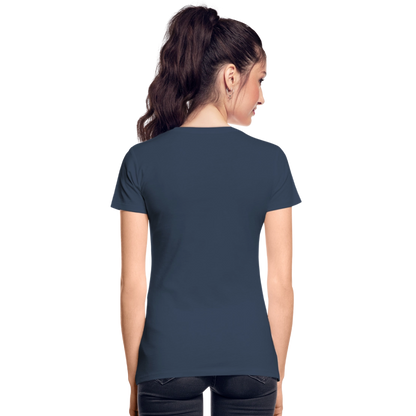 Mittelalter Shirt MDVAL Logo I tight fit I Damen - Navy