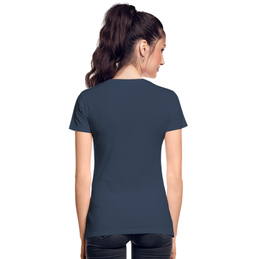 Mittelalter Shirt MDVAL Logo I tight fit I Damen - Navy