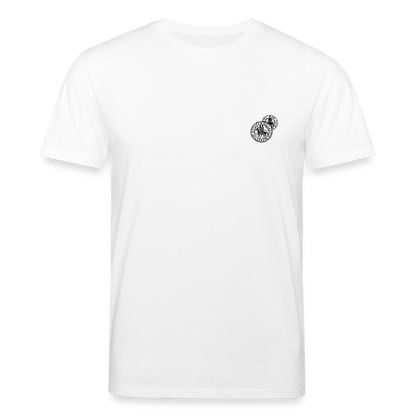 Templer Shirt | Siegel des Templerordens "Zwei Reiter auf einem Pferd" | hell | Bio-Shirt - Weiß