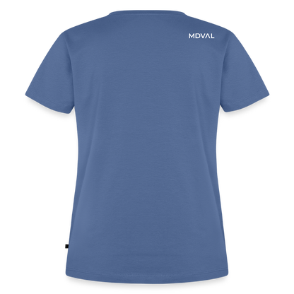 NEUES PROD Bio-Shirt Damen Langes Swertt - Taubenblau