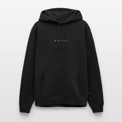 NEUES PROD Männer Premium Hoodie Logo Front - Schwarz