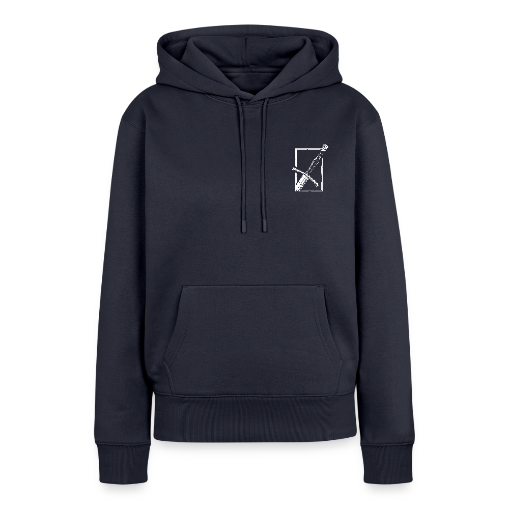 NEUES PROD FRAUEN HOODIE Langes Swertt - Navy
