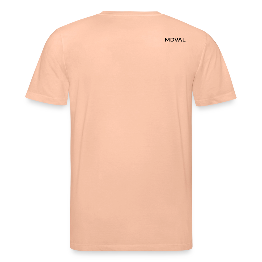 Mittelalterliches Schwert T-Shirt I "langes swertt" I Spätmittelalter I hell I Bio-Shirt - Pfirsich