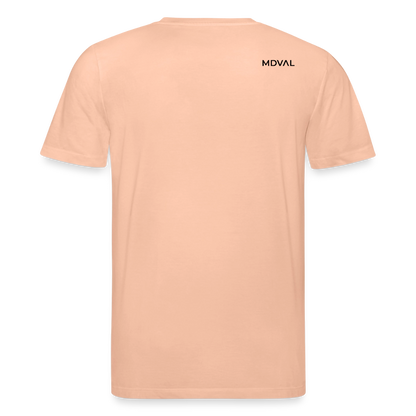 Mittelalterliches Schwert T-Shirt I "langes swertt" I Spätmittelalter I hell I Bio-Shirt - Pfirsich