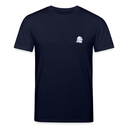 Mittelalterlicher Helm T-Shirt I "Schaller" I Spätmittelalter I dunkel I Bio-Shirt - Navy