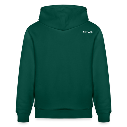 Templerhoodie | Siegel des Templerordens "Zwei Reiter auf einem Pferd" | dunkel | Bio Hoodie - Forest