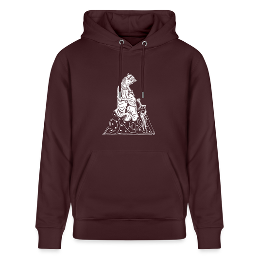 Mittelalterlicher Codex I Walther von der Vogel I front I Bio-Hoodie - Maroon