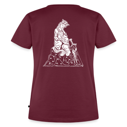 NEUES PROD Bio-Shirt Damen Walther von der Vogelweide - Burgunderrot