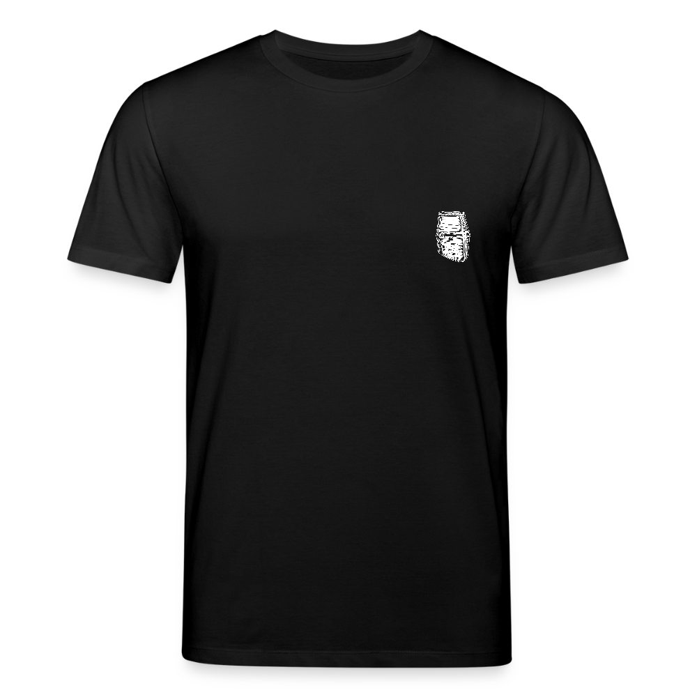 Mittelalterlicher Helm T-Shirt I "Dargen" I Hochmittelalter I dunkel I Bio-Shirt - Schwarz