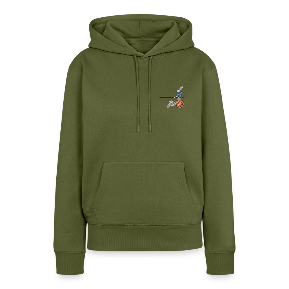 NEUES PROD FRAUEN HOODIE Tjostender Hase - Khaki