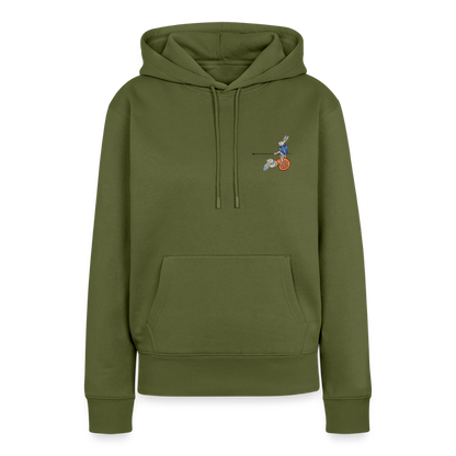 NEUES PROD FRAUEN HOODIE Tjostender Hase - Khaki