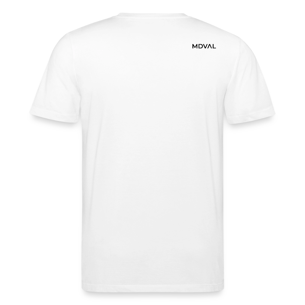 Mittelalterliches Schwert T-Shirt I "langes swertt" I Spätmittelalter I hell I Bio-Shirt - Weiß