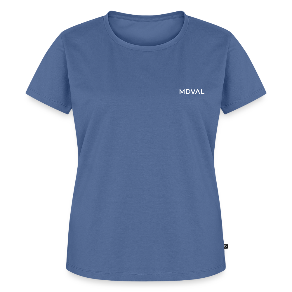 NEUES PROD Bio-Shirt Damen Walther von der Vogelweide - Taubenblau