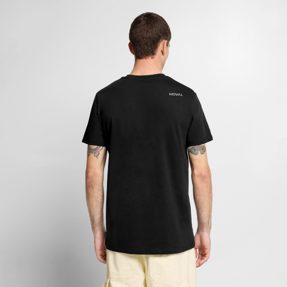 Templer Shirt | Siegel des Templerordens "Zwei Reiter auf einem Pferd" | dunkel | Bio Hoodie - Schwarz