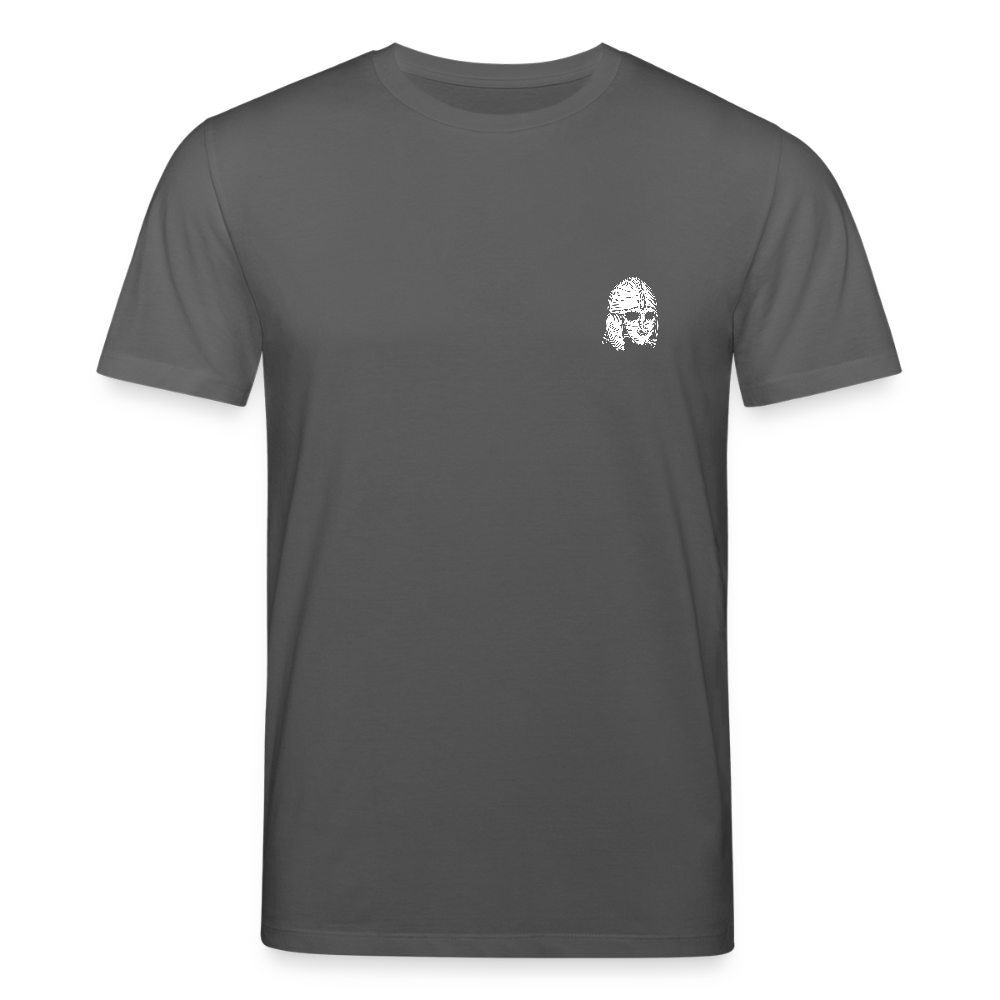 Mittelalterlicher Helm T-Shirt I "Sutton Hoo" I Frühmittelalter I dunkel I Bio-Shirt - Anthrazit