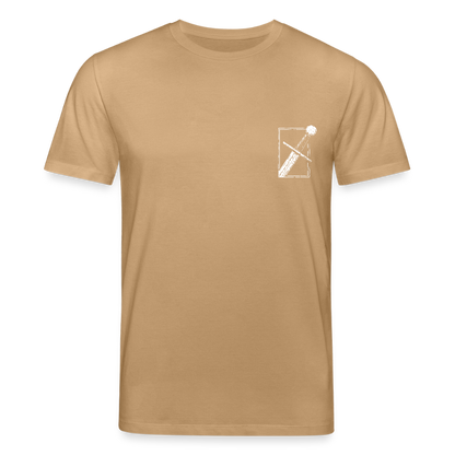 Mittelalterliches Schwert T-Shirt I "swertelin" I Hochmittelalter I dunkel I Bio-Shirt - Karamell 