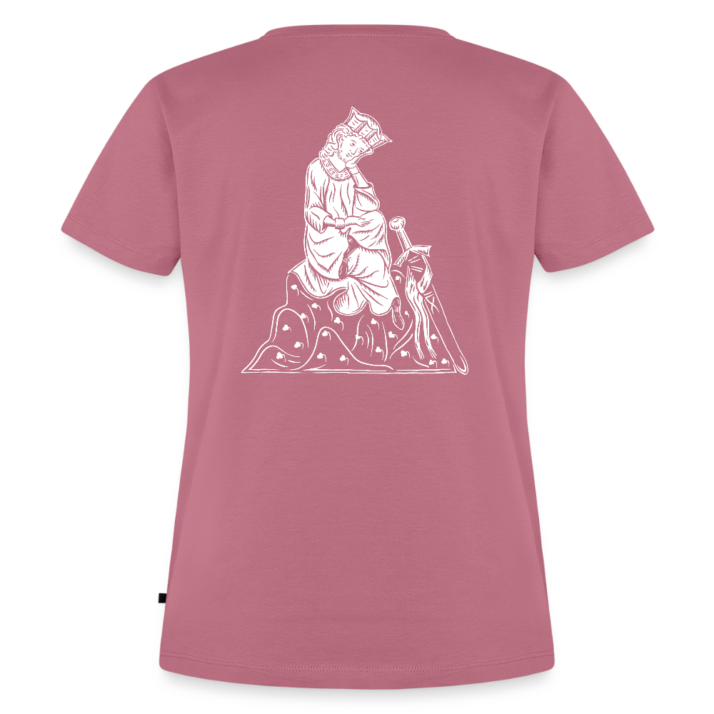 NEUES PROD Bio-Shirt Damen Walther von der Vogelweide - Mauve