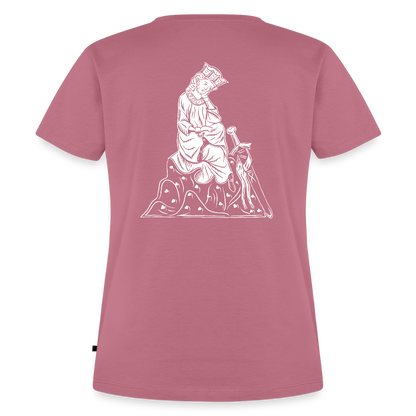 NEUES PROD Bio-Shirt Damen Walther von der Vogelweide - Mauve