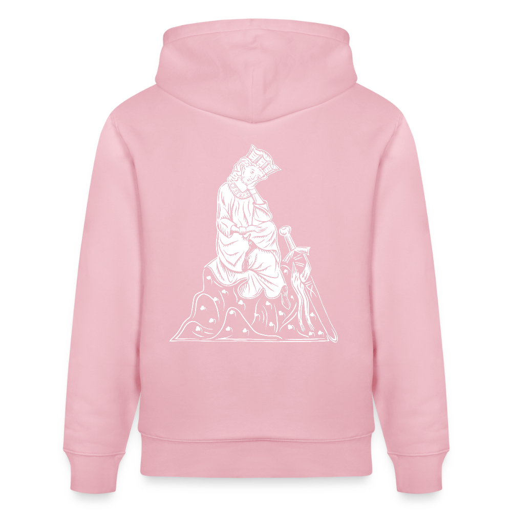 Mittelalterlicher Codex I Walther von der Vogelweide I Bio-Hoodie - Hellrosa