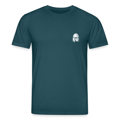 Mittelalterlicher Helm T-Shirt I "Sutton Hoo" I Frühmittelalter I dunkel I Bio-Shirt - Dunkles Petrol