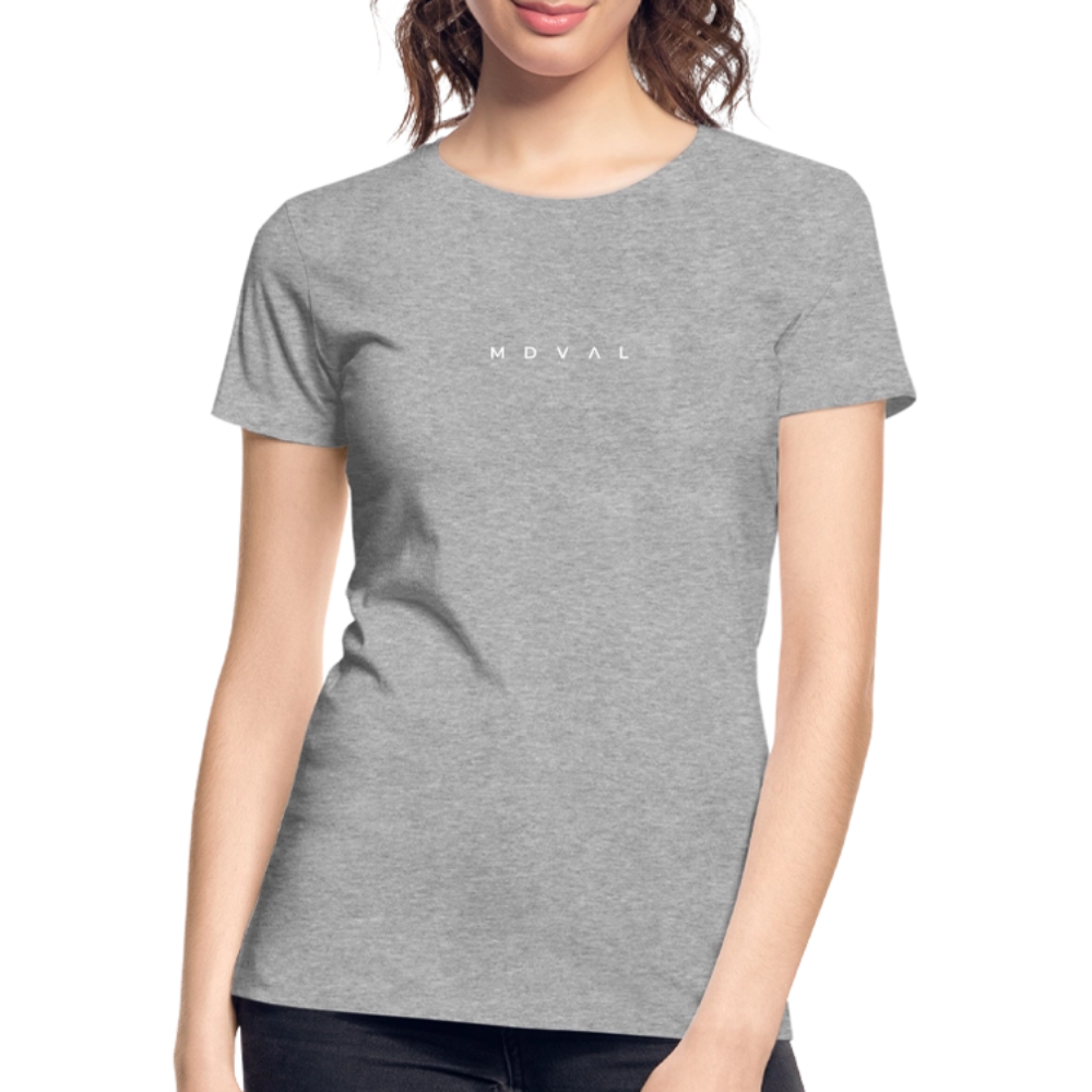 Mittelalter Shirt MDVAL Logo I tight fit I Damen - Grau meliert