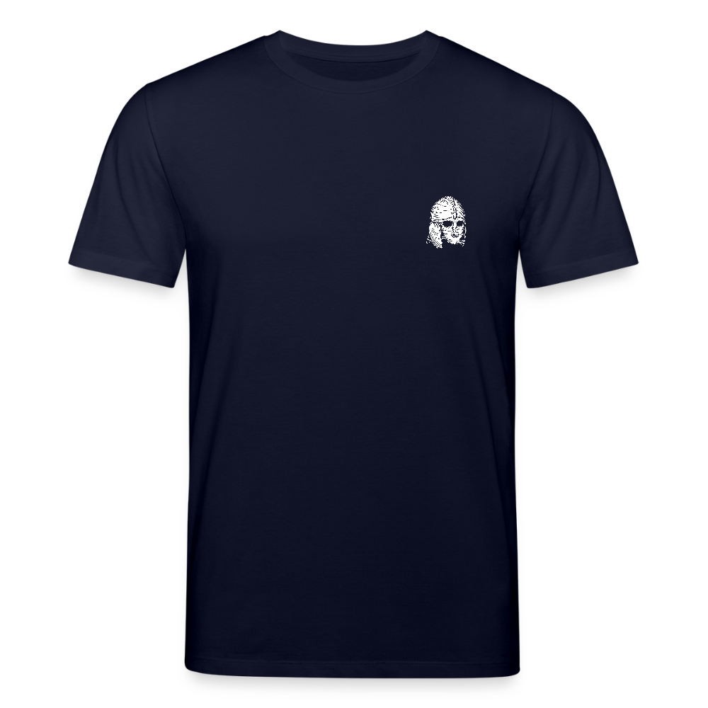 Mittelalterlicher Helm T-Shirt I "Sutton Hoo" I Frühmittelalter I dunkel I Bio-Shirt - Navy