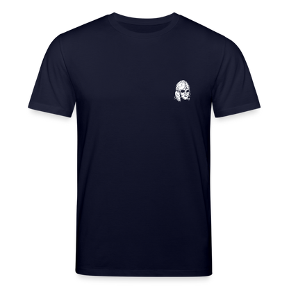 Mittelalterlicher Helm T-Shirt I "Sutton Hoo" I Frühmittelalter I dunkel I Bio-Shirt - Navy