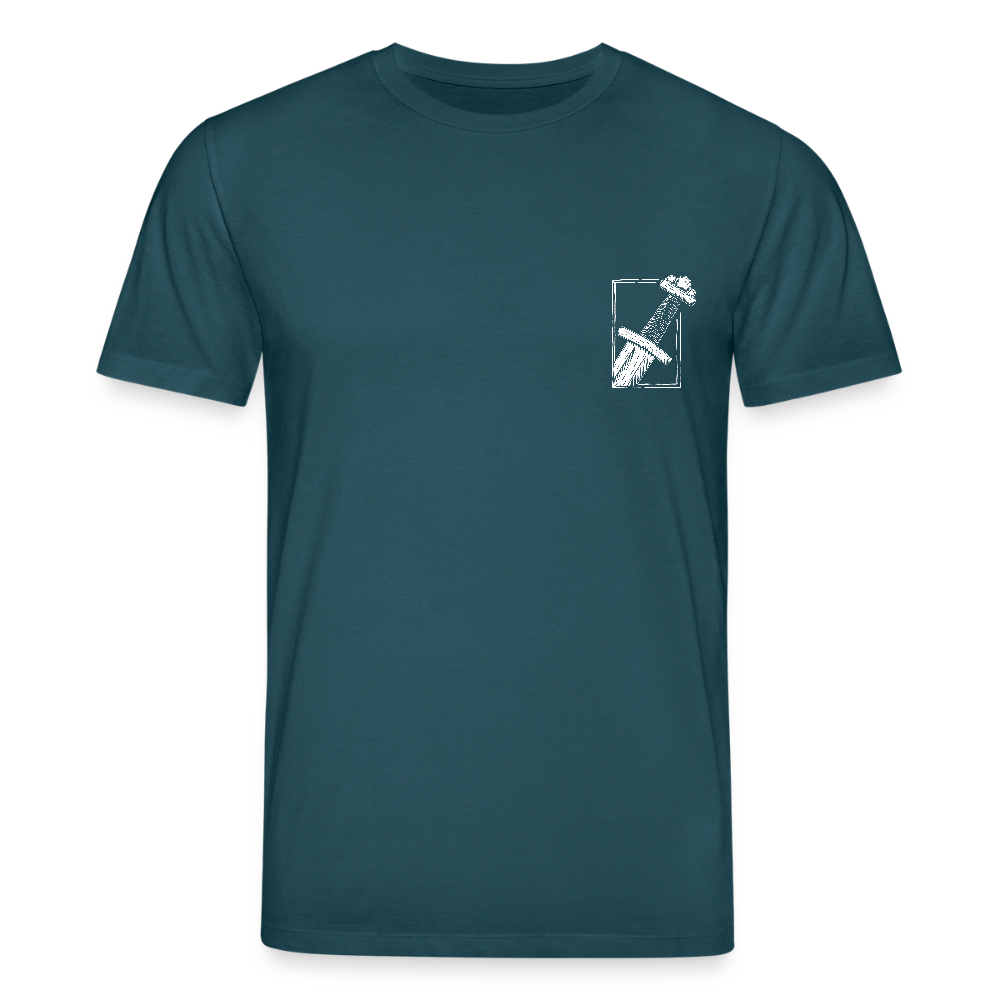 Mittelalterliches Schwert T-Shirt I "Gueðesweord" I Frühmittelalter I dunkel I Bio-Shirt - Dunkles Petrol
