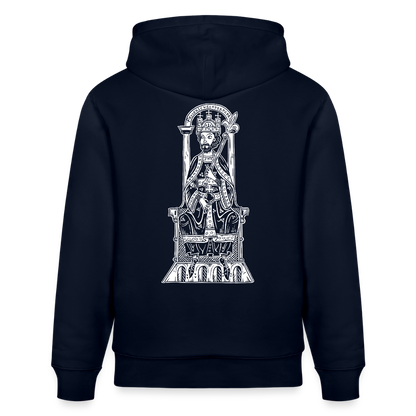 Friedrich I. Barbarossa (weißer Print hinten) I Mittelalter Hoodie - Navy