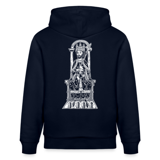 Friedrich I. Barbarossa (weißer Print hinten) I Mittelalter Hoodie - Navy