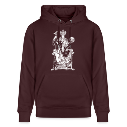 Mittelalterlicher Codex I Kaiser Otto III I front I Bio-Hoodie - Maroon