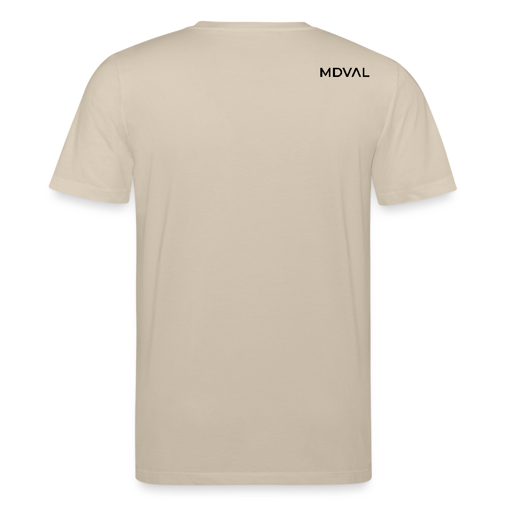Templer Shirt | Siegel des Templerordens "Zwei Reiter auf einem Pferd" | hell | Bio-Shirt - Beige