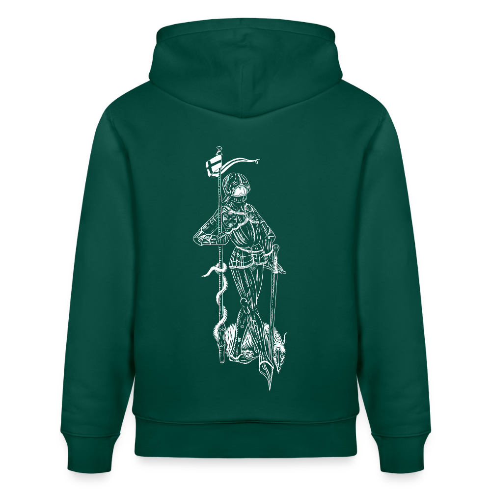 Geschichtsfenster Mittelalter Hoodie | Heiliger Georg Bio Hoodie - Forest