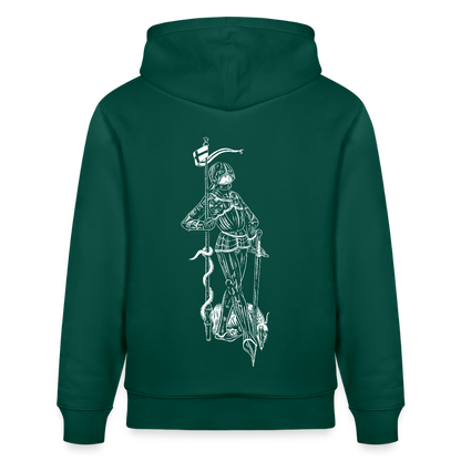 Geschichtsfenster Mittelalter Hoodie | Heiliger Georg Bio Hoodie - Forest