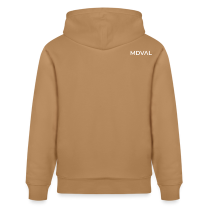 Mittelalterliches Schwert Bio-Hoodie I "langes swertt" I Spätmittelalter I dunkel I - Karamell 