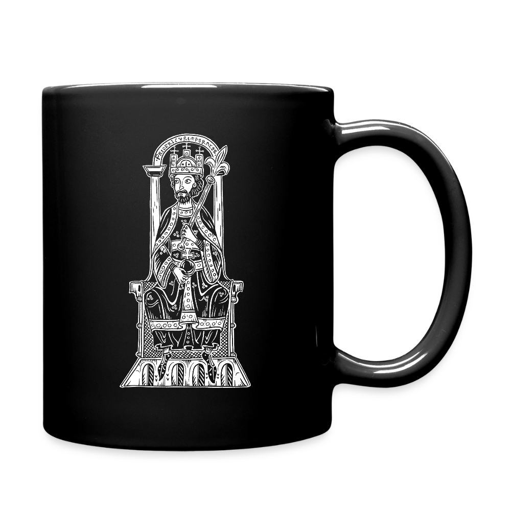 Friedrich I. Barbarossa Tasse Schwarz Mittelalter - Schwarz
