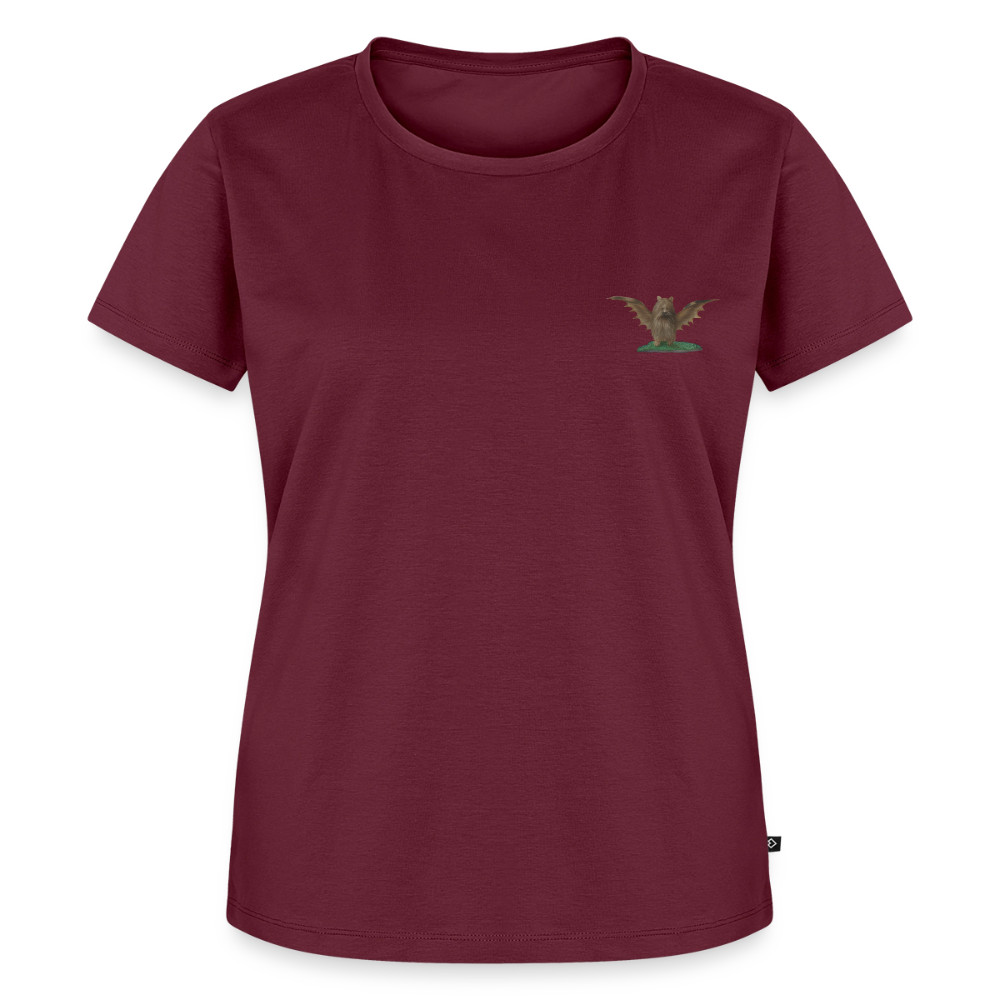 Mittelalterliche Tiere Shirt | Biberfledermaus - Burgunderrot