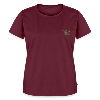Mittelalterliche Tiere Shirt | Biberfledermaus - Burgunderrot