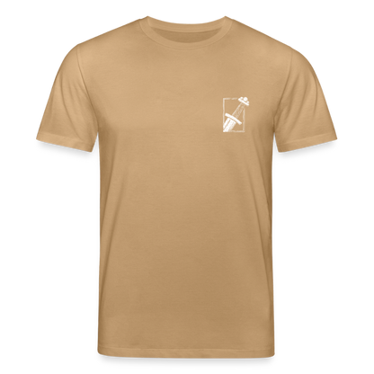 Mittelalterliches Schwert T-Shirt I "Gueðesweord" I Frühmittelalter I dunkel I Bio-Shirt - Karamell 