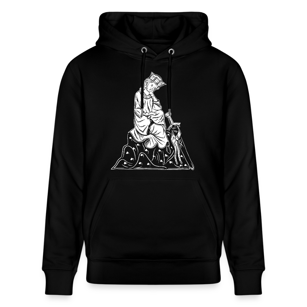 Mittelalterlicher Codex I Walther von der Vogel I front I Bio-Hoodie - Schwarz