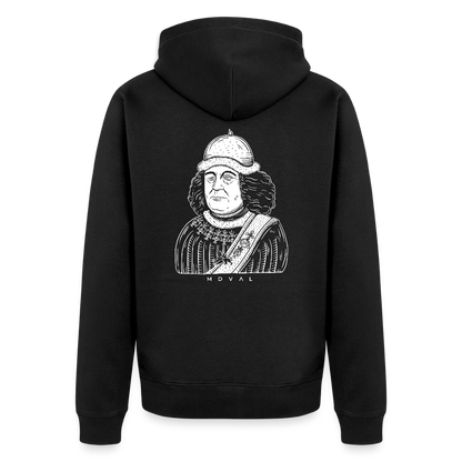 NEUES PROD HERREN Mittelalterlicher Codex Oswald von Wolkenstein I Bio-Zipper - Schwarz