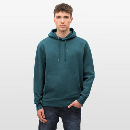 Friedrich I. Barbarossa (weißer Print hinten) I Mittelalter Hoodie - Dunkles Petrol