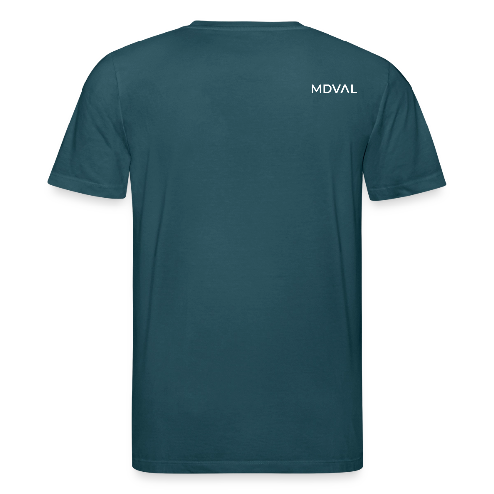 Mittelalterliches Schwert T-Shirt I "langes swertt" I Spätmittelalter I dunkel I Bio-Shirt - Dunkles Petrol