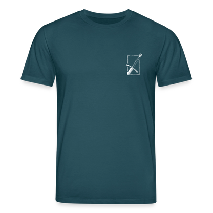 Mittelalterliches Schwert T-Shirt I "langes swertt" I Spätmittelalter I dunkel I Bio-Shirt - Dunkles Petrol