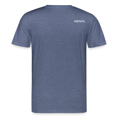 Mittelalterliches Schwert T-Shirt I "langes swertt" I Spätmittelalter I dunkel I Bio-Shirt - Dunkelblau meliert